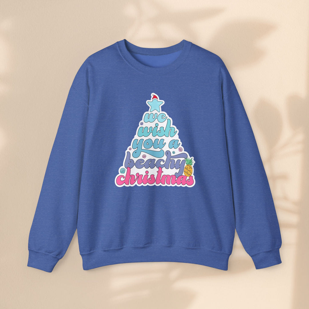 Unisex Heavy Blend™ Crewneck Sweatshirt - Beachy Christmas