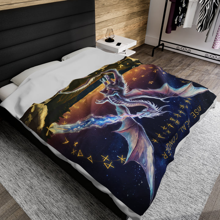 Fantasy Dragon Velveteen Plush Blanket