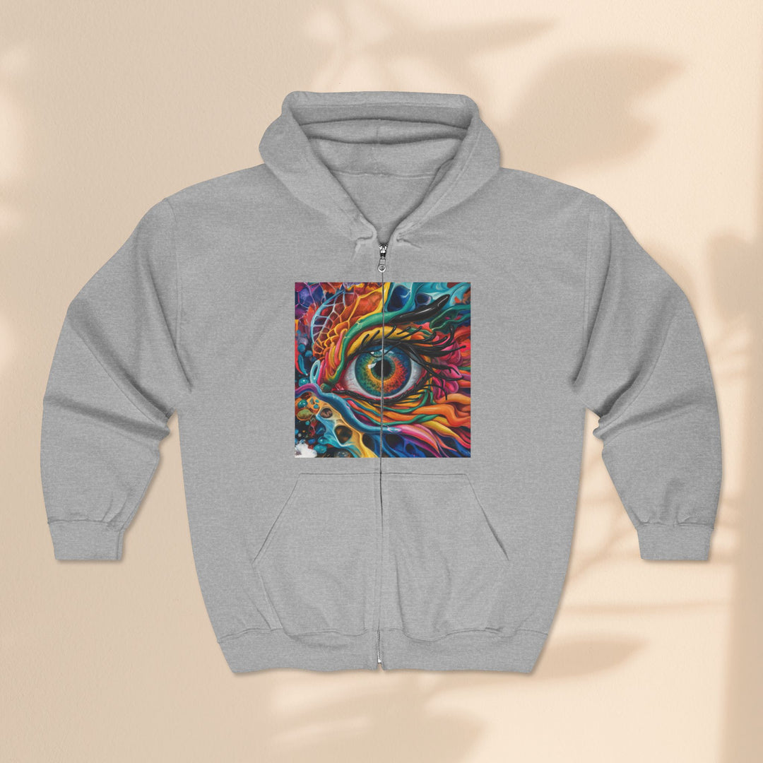 Dragon Eye - Unisex Heavy Blend™ Full Zip Hooded Sweatshirt