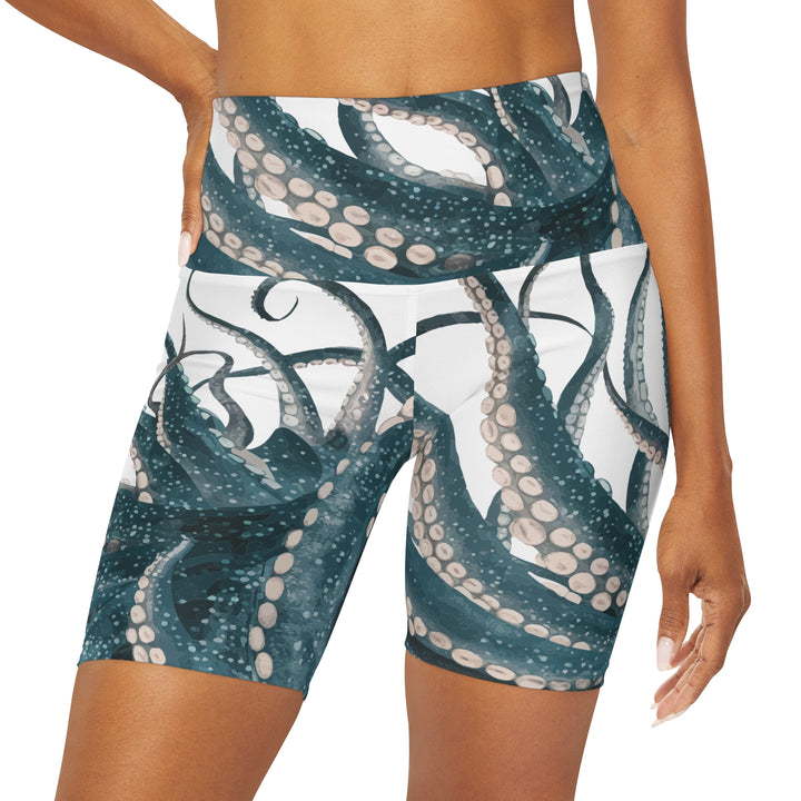 Yoga Shorts Octopus Print