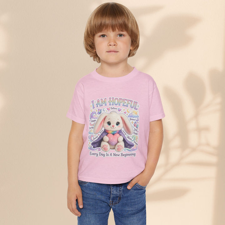 I Am Hopeful Bunny Toddler T-Shirt for Kids