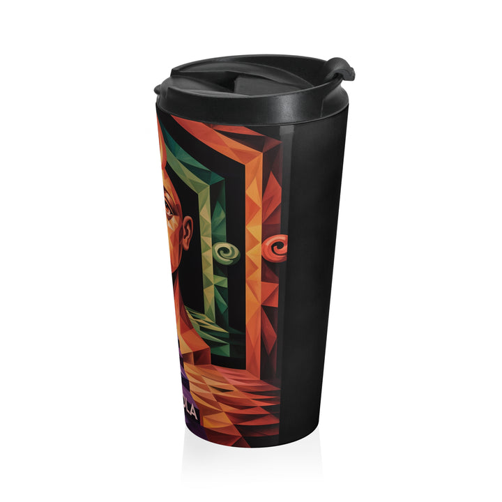 Colorful Pensacola Stainless Steel Travel Mug - Artistic Design for On-the-Go Coffee Lovers