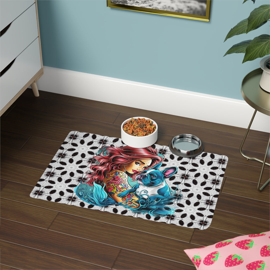 Pet Food Mat (12x18) - French Bulldog