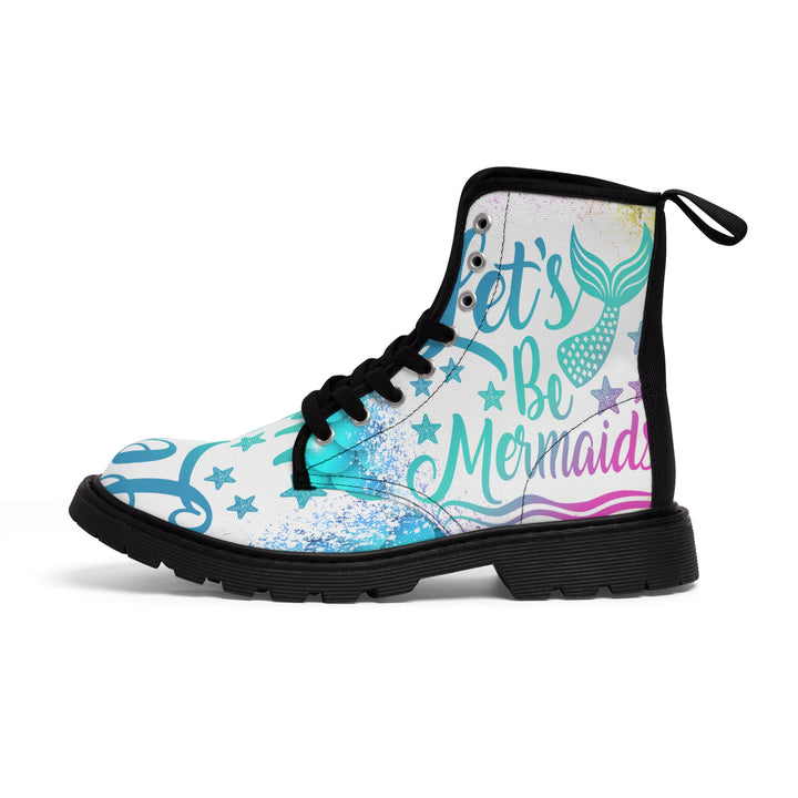 Women's Canvas Boots - Let's Be Mermaids