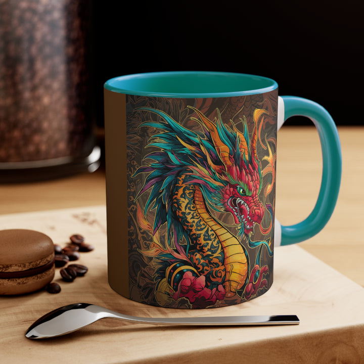 11oz Accent Mug - Fire Dragon