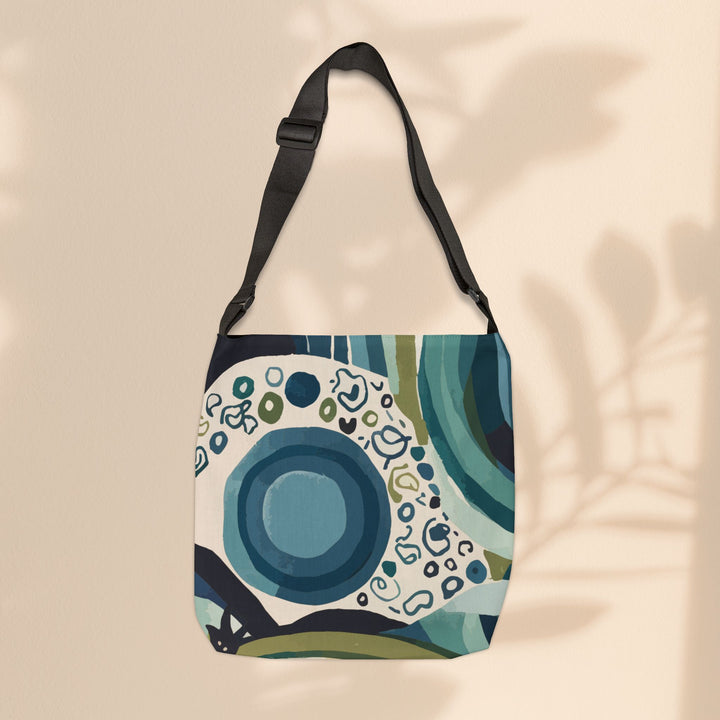 Adjustable Tote Bag  - Bold Waves