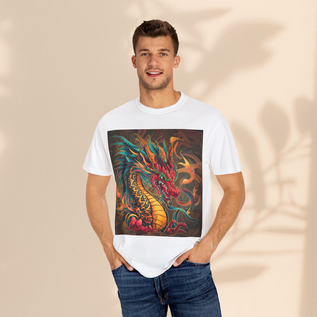 Unisex Garment-Dyed T-shirt - Fire Dragon