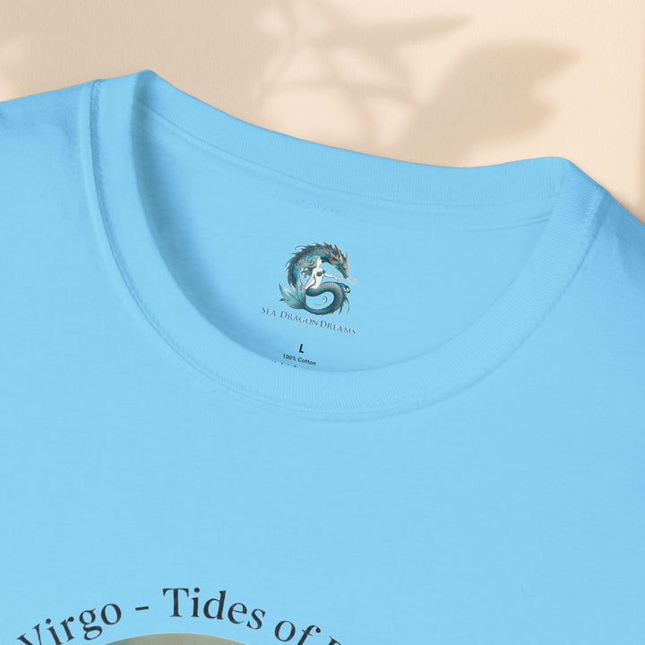 Mermaid Virgo T-Shirt, Ocean Art Tee, Summer Fashion, Gift for Beach Lovers, Sea Creature Apparel