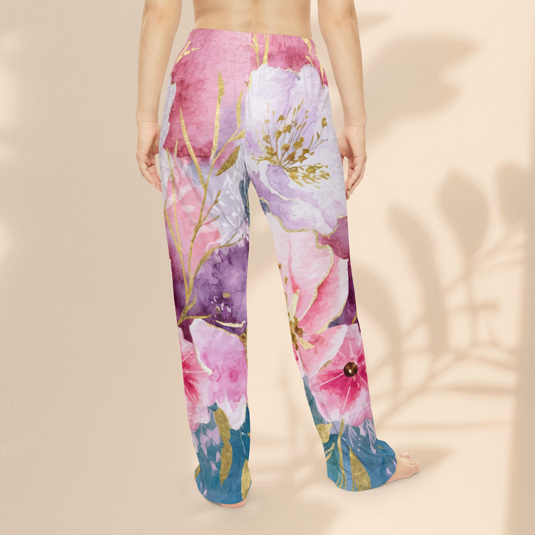 Women's Pajama Pants - Pastel Roses