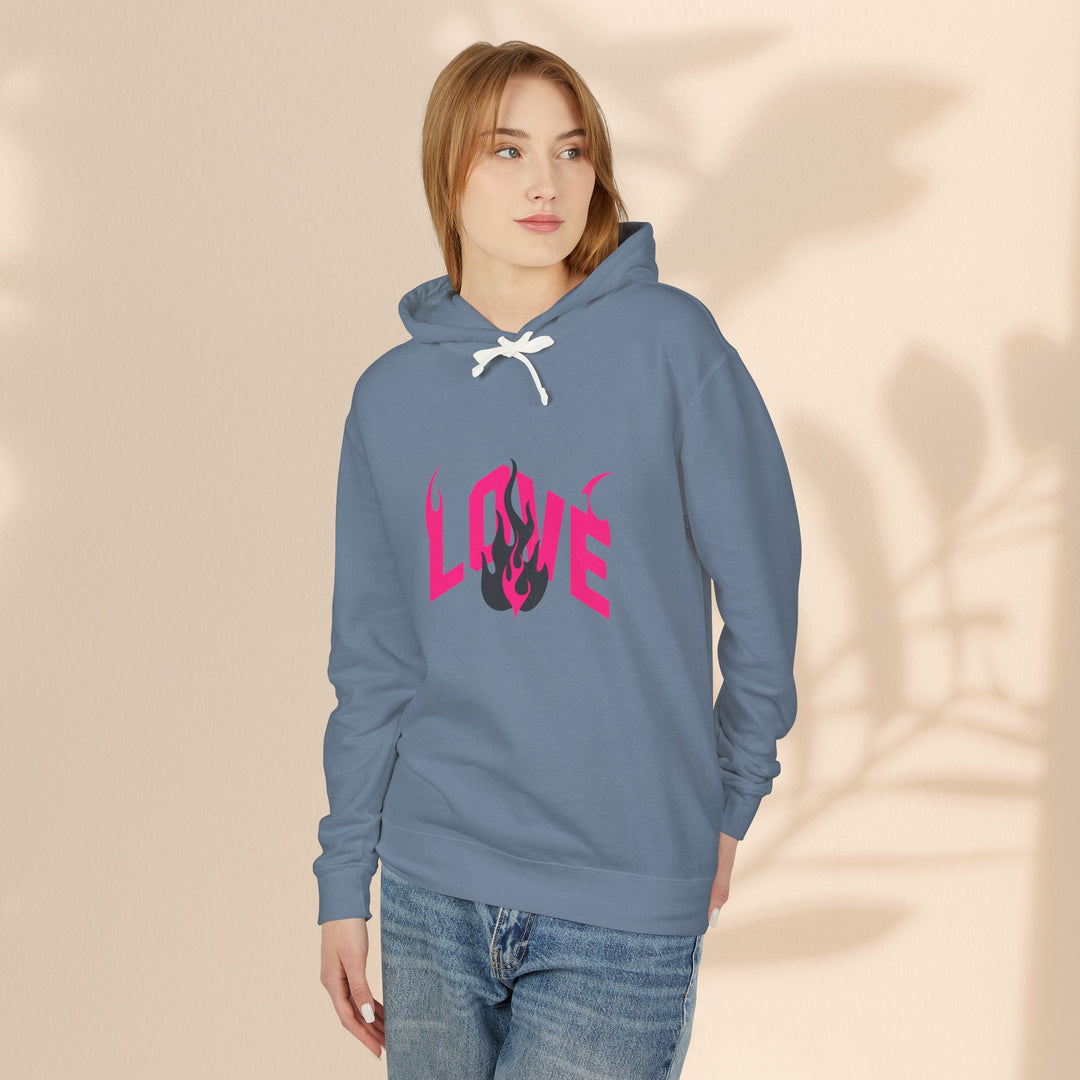 Unisex Lightweight Hooded Sweatshirt - LOVE