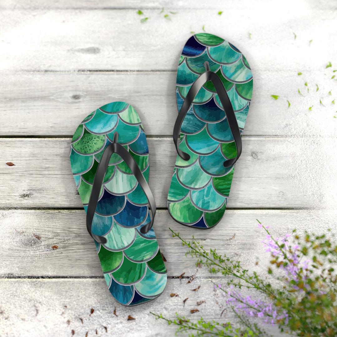 Flip Flops - Mermaid Scales