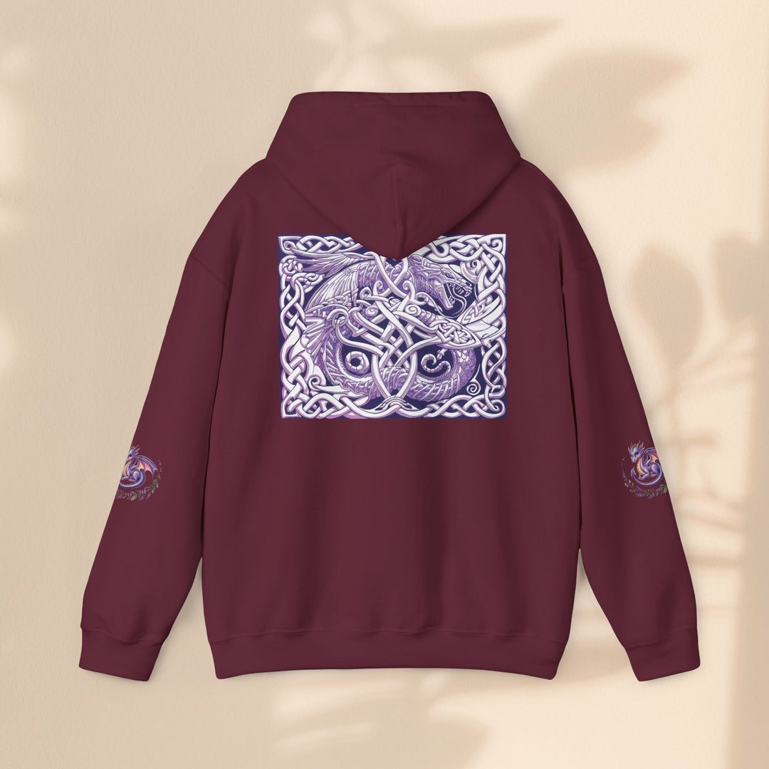 Celtic Dragon Hoodie, Gift for Fantasy Lovers