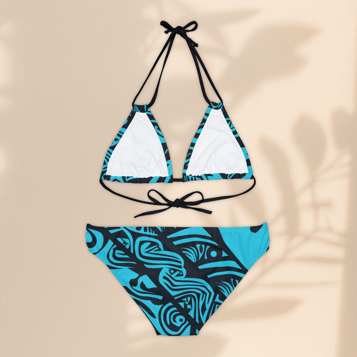 String Bikini Set - Tribal Blue