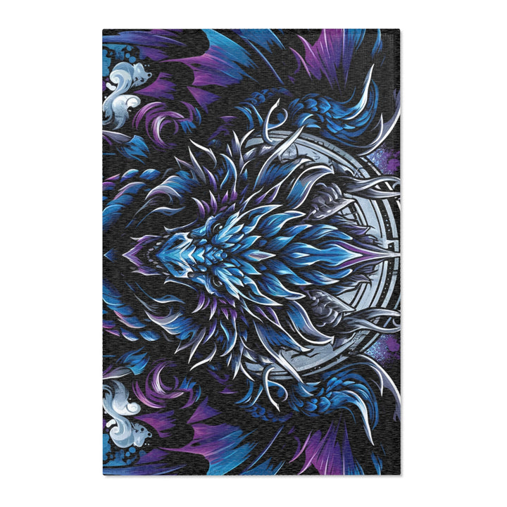 Mystical Dragon Area Rug - Bohemian Home Decor, Gift for Fantasy Lovers