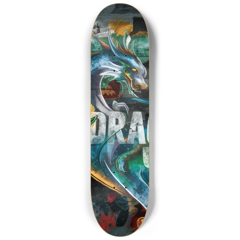 2 Skateboard Series Art - Dragons