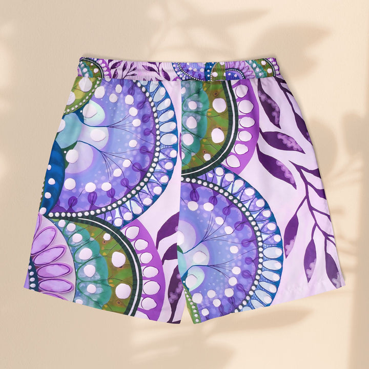 Purple Delight Unisex Swim Shorts – Perfect for Summer Fun