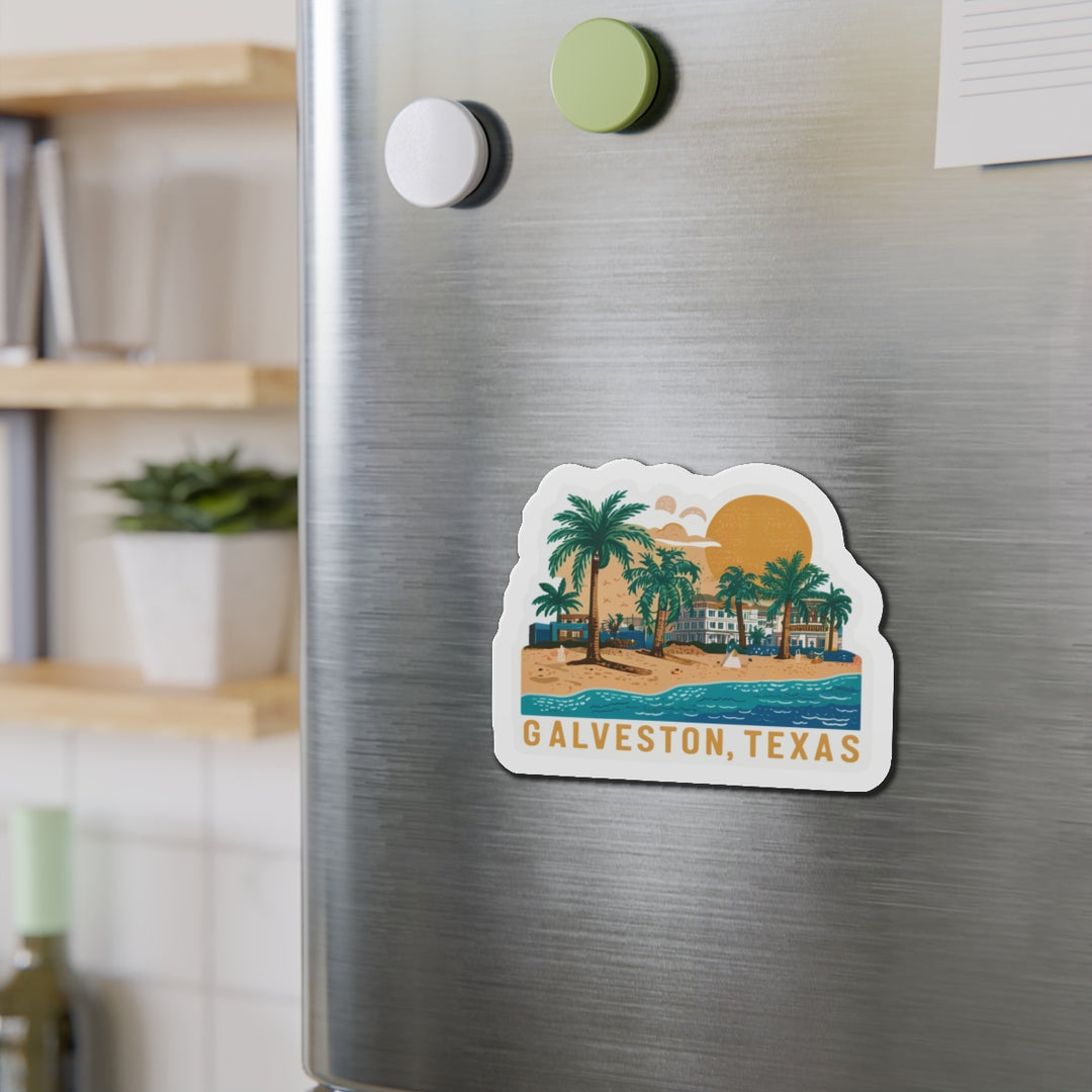 Die-Cut Magnets - Galveston Texas