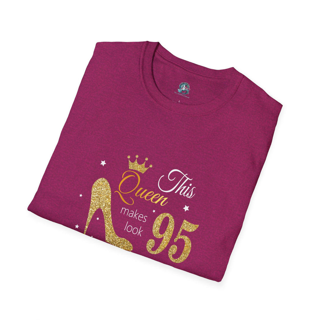 95 year old Fabulous Queen T-Shirt, Stylish Graphic Tee, Birthday Gift, Fashion Top, Statement Shirt