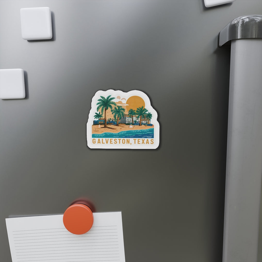 Die-Cut Magnets - Galveston Texas