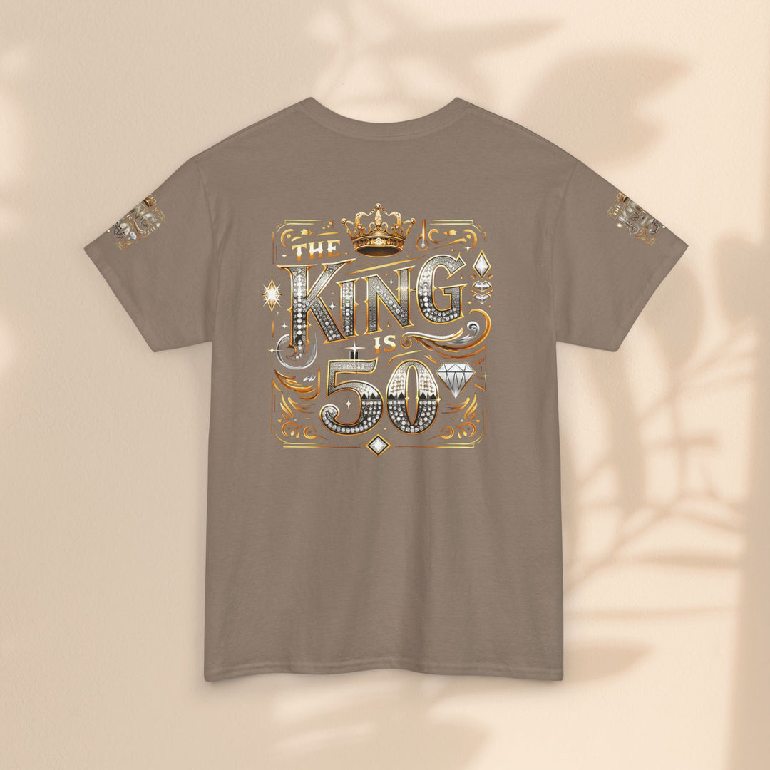 Royal 50th Birthday Tee, Vintage King Shirt, Men’s Birthday Gift, Celebrate 50 Years, Custom Graphic T-Shirt, Fun Party Top