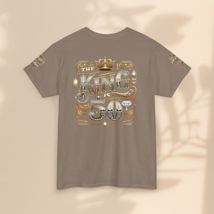 Royal 50th Birthday Tee, Vintage King Shirt, Men’s Birthday Gift, Celebrate 50 Years, Custom Graphic T-Shirt, Fun Party Top