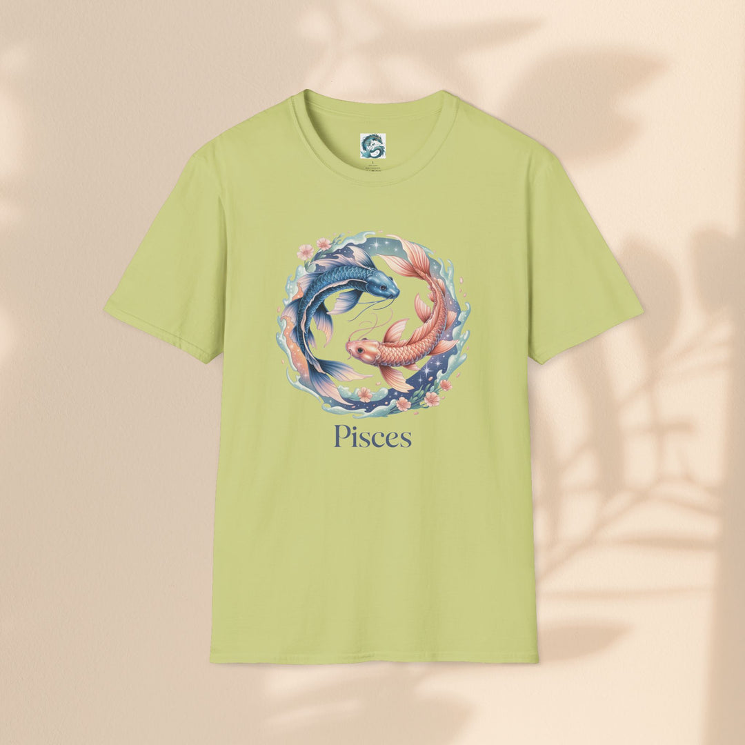 Pisces Zodiac T-Shirt, Softstyle Tee, Astrological Gift, Horoscope Apparel, Birthday Gift for Pisces, Astrology Merch