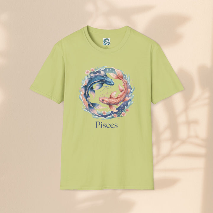 Pisces Zodiac T-Shirt, Softstyle Tee, Astrological Gift, Horoscope Apparel, Birthday Gift for Pisces, Astrology Merch