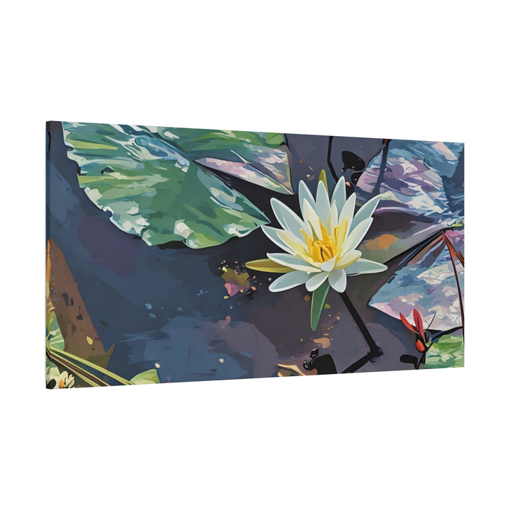 Water Lily Canvas Art Print – Nature Wall Décor