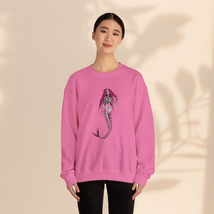 Unisex Heavy Blend™ Crewneck Sweatshirt - Halloween Mermaid Bones