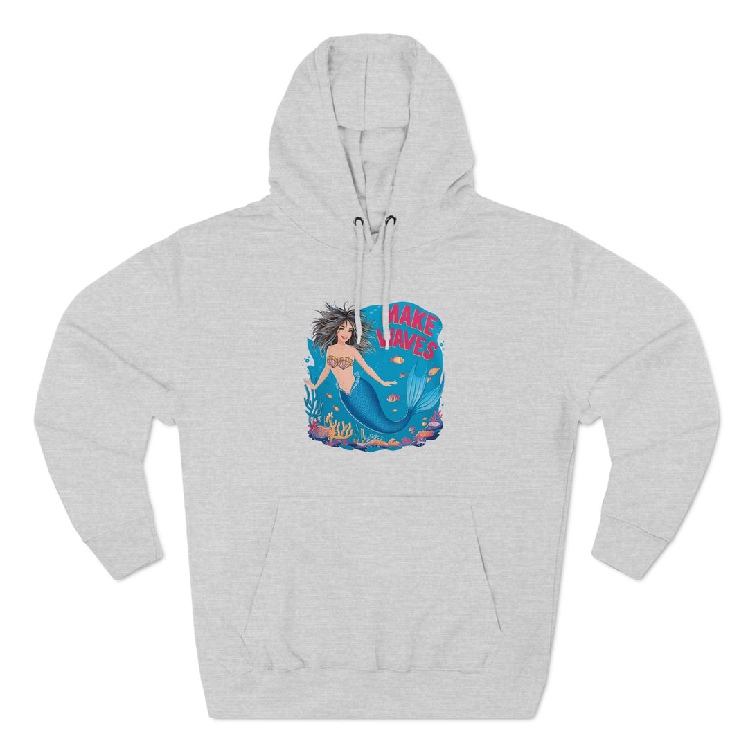 Three-Panel Fleece Hoodie - Make Waves