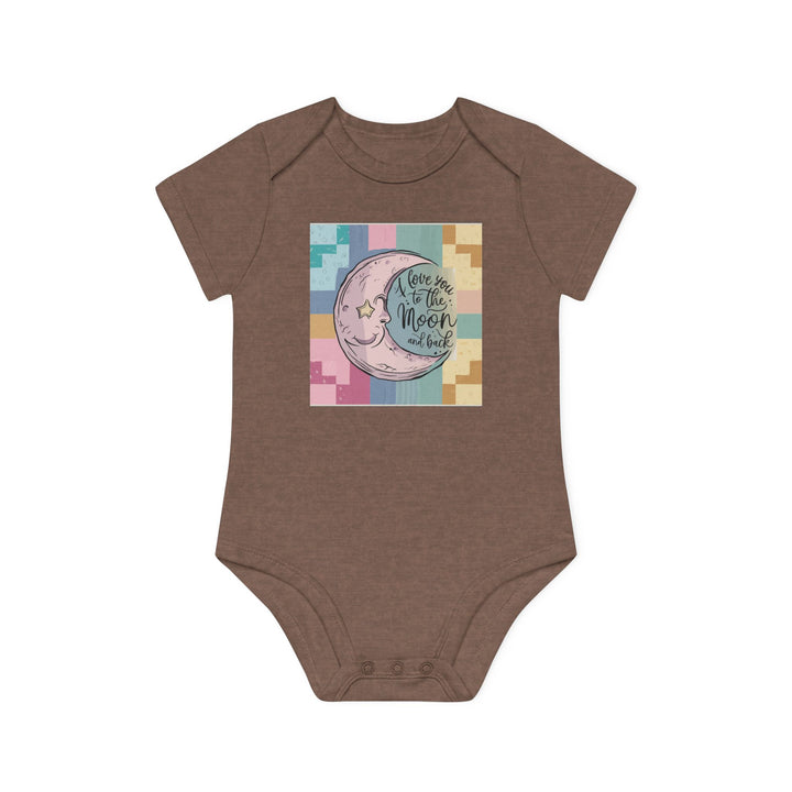 Baby Organic Short Sleeve Bodysuit - Love You To The Moon and Back