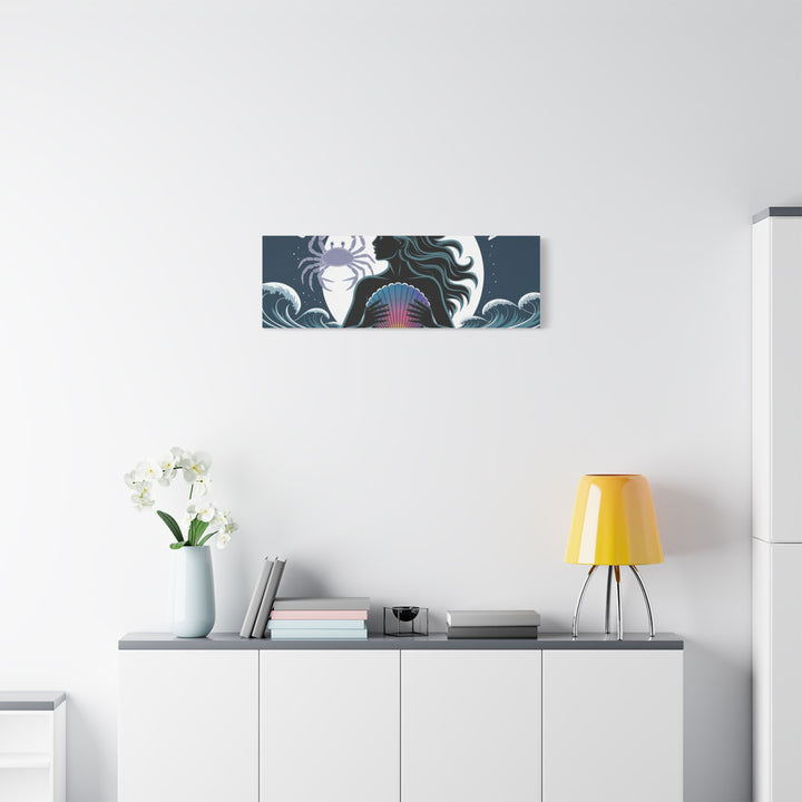 Zodiac Cancer Matte Stretched Canvas Wall Art