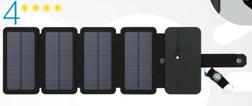 Portable Folding Solar Panel Charger with USB Output