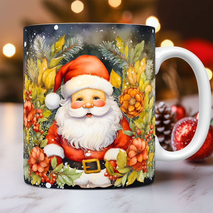 3D Christmas Ceramic Mug – Santa and Snowman Designs