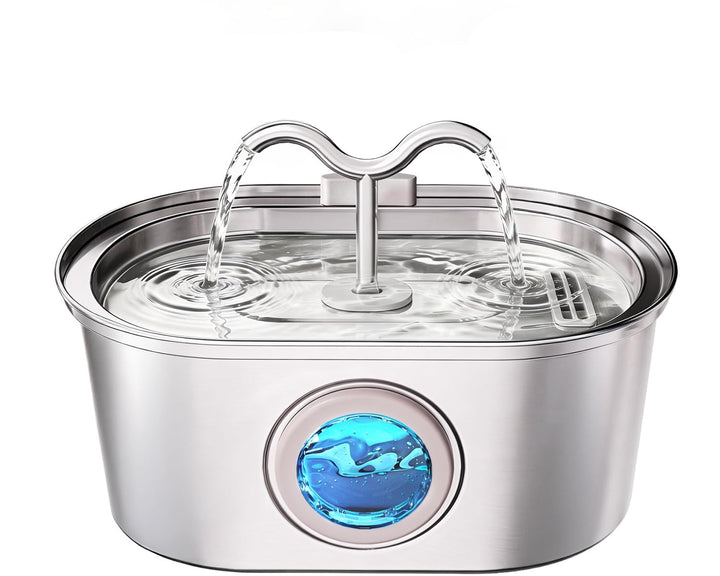 Stainless Steel Cat Water Fountain | 108oz Automatic Pet Fountain