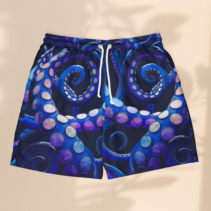 Octopus Delight Unisex Swim Shorts | Vibrant Beachwear for Summer Fun