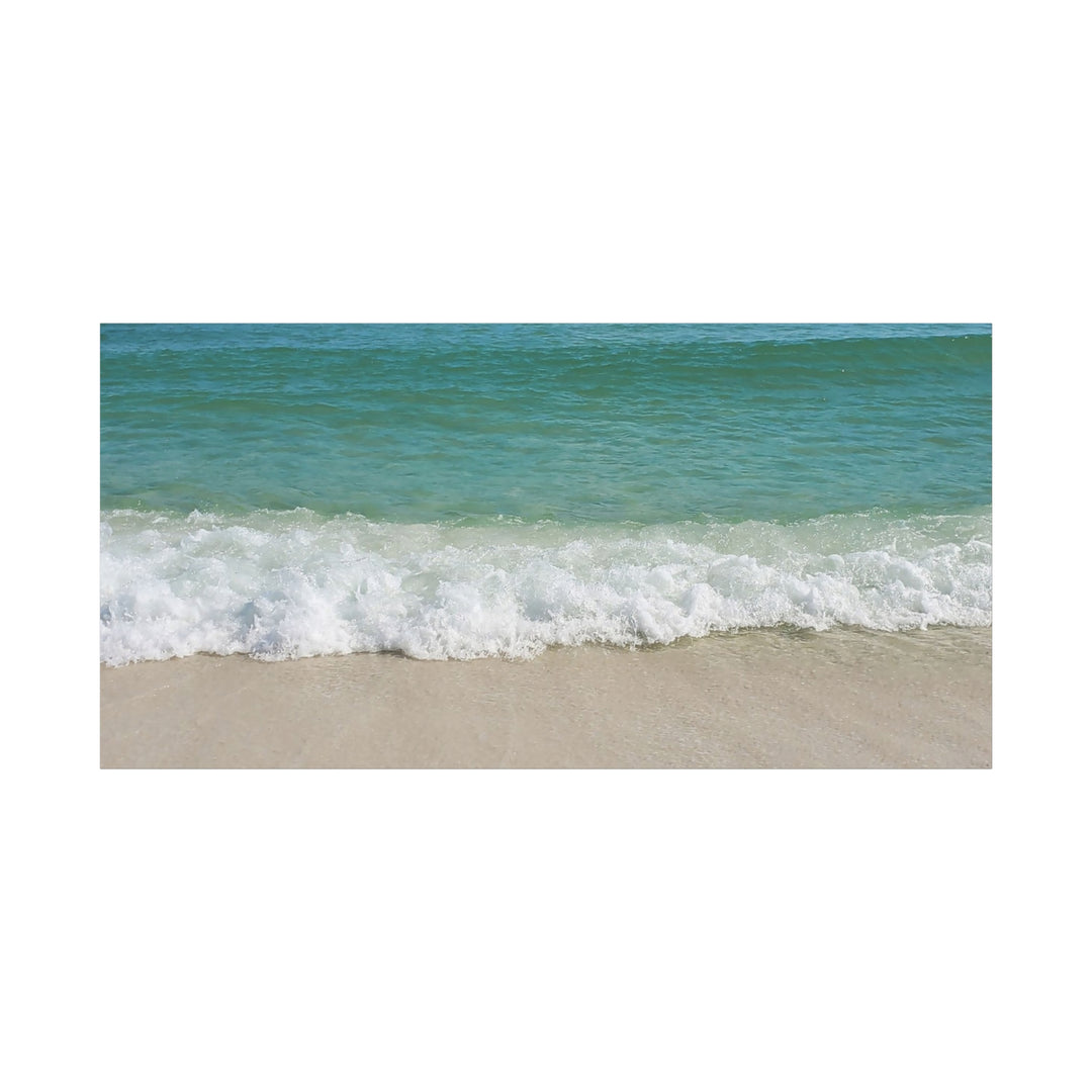 Beach Waves Matte Canvas Print – 1.25-Inch Stretched Seascape