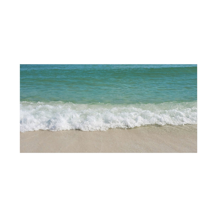 Beach Waves Matte Canvas Print – 1.25-Inch Stretched Seascape