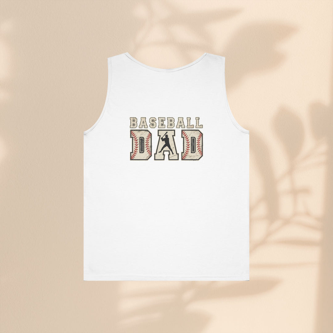 Baseball Dad Unisex Heavy Cotton Tank Top - Perfect for Summer BBQs and Game Days