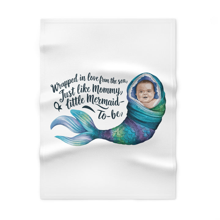 Soft Fleece Baby Blanket - A Little Mermaid To Be