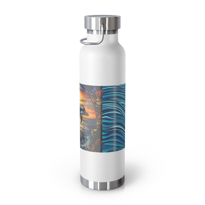 Copper Vacuum Insulated Bottle, 22oz - Dolphin Love