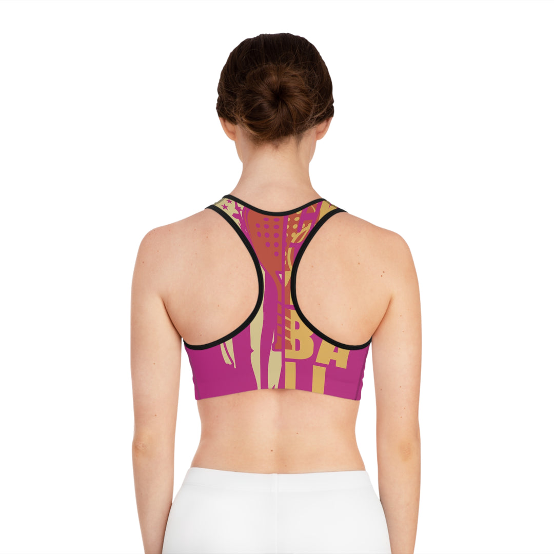 Sports Bra - Pickleball Pink Love