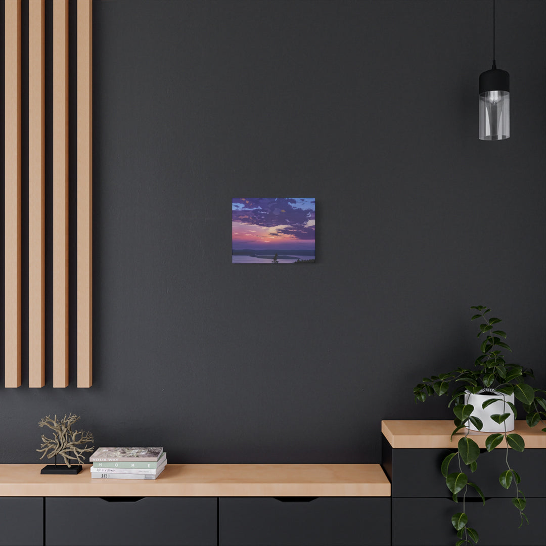 Elegant Sunset Canvas Print for Bedroom and Living Room