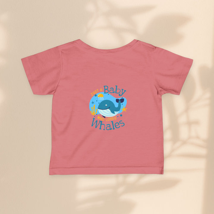 Infant Fine Jersey Tee - Just A Baby Who Loves Whales