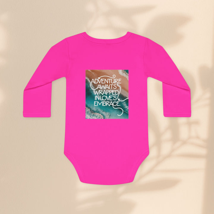 Baby Long-Sleeve Organic Bodysuit - Adventure Awaits