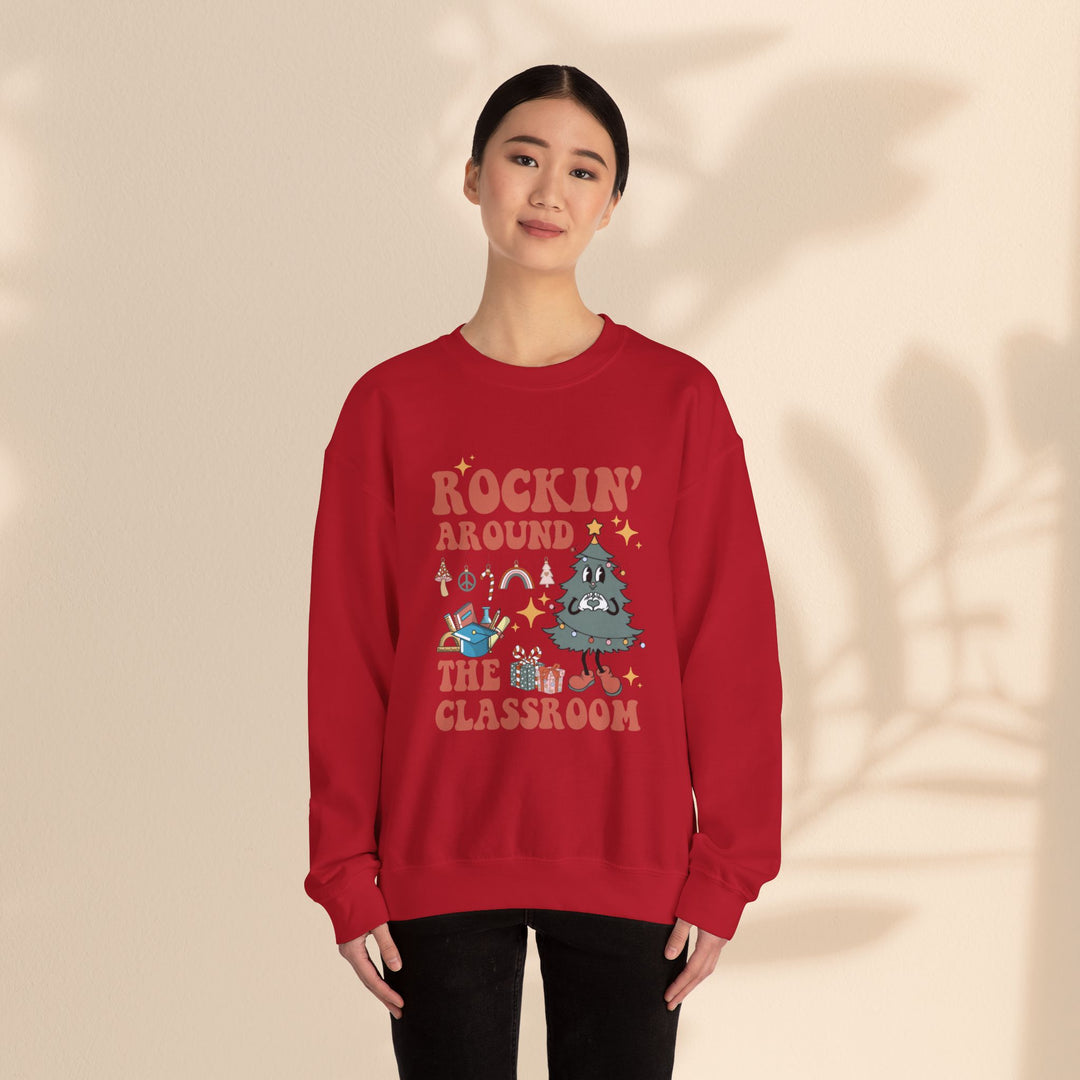 Unisex Heavy Blend™ Crewneck Sweatshirt - Rockin Around The Classroom