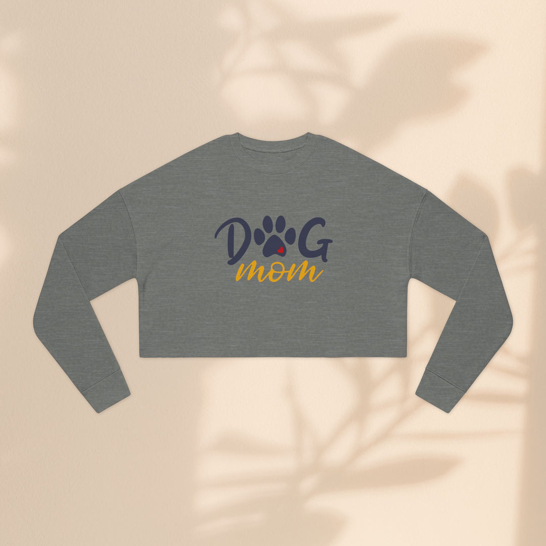 Dog Mom Cropped Sweatshirt - Perfect Gift for Dog Lovers