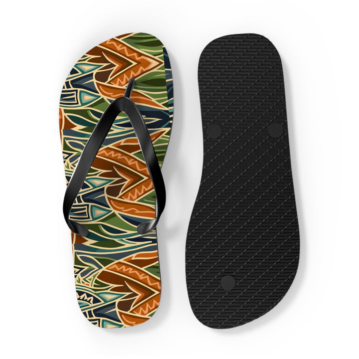 Flip Flops - Tribal Orange