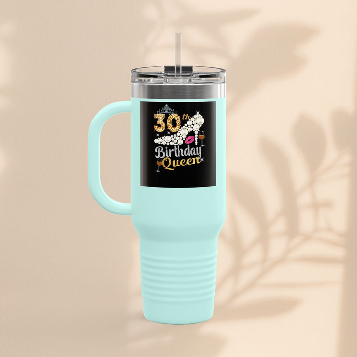 30th Birthday Queen Insulated Travel Mug | 40oz Tumbler for Celebrations, Gifts, and Parties | Stylish Drinkware for Her | Birthday [...]