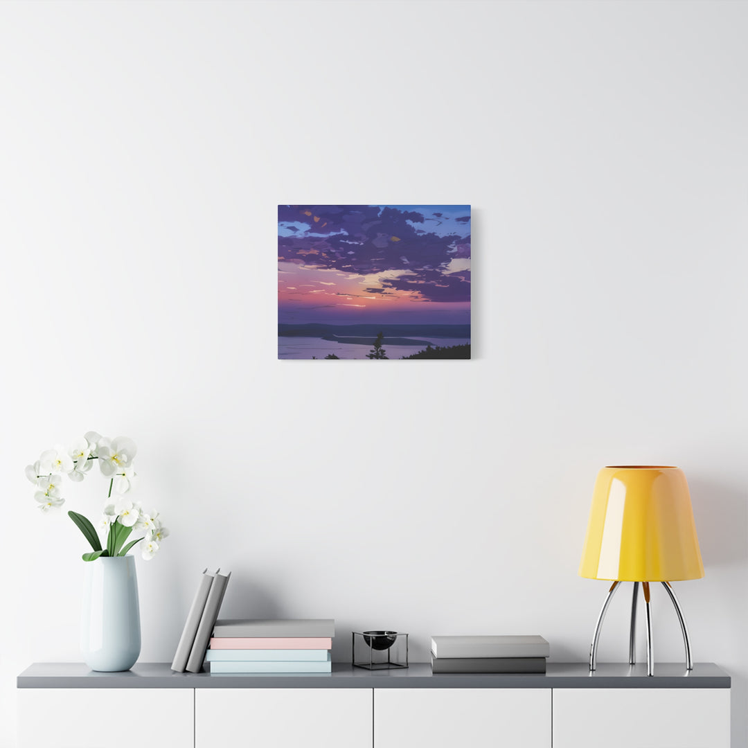 Elegant Sunset Canvas Print for Bedroom and Living Room